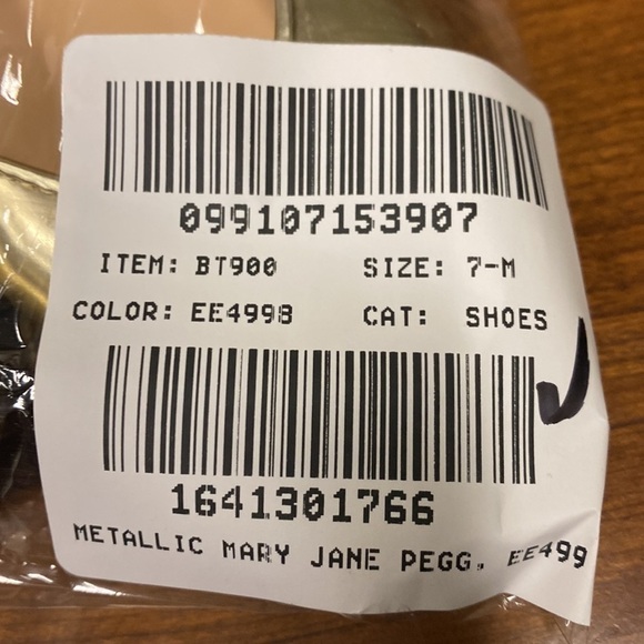 J Crew Anya Mary Jane flats in metallic BT900 - Picture 5 of 5